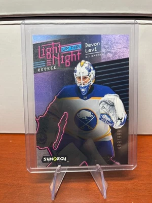 Devon Levi Rookie Light Up The Night 2023-24 Upper Deck Synergy #LN-DL /999 - Image 1 of 2