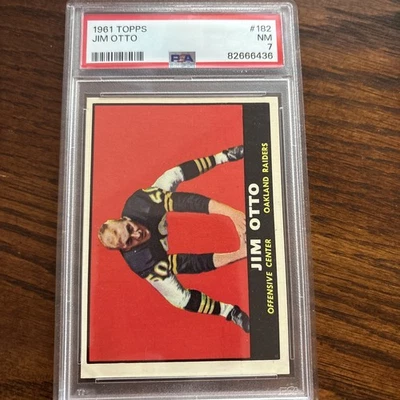 1961 Topps - Jim Otto #182 (RC) Foto 1 de 2