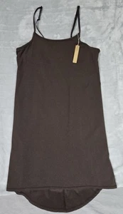 Skims Mini Slip Dress Fits Everybody Size 3X Espresso Kim Kardashian 47 - Picture 1 of 6