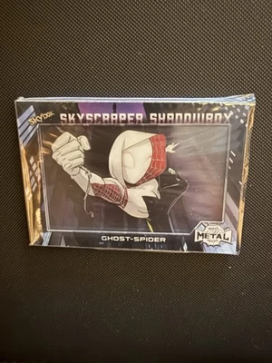 2021 Marvel Metal Spider-Man Ghost Spider Gwen Skyscraper ShadowBox 1:936 SSP🔥 - Image 1 of 2