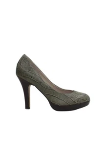 Office Women's Heels UK 7.5 Green Animal Print 100% Other Court - Picture 1 of 9