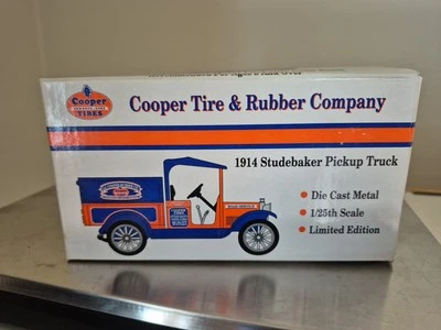 Spec Cast 1914 Studebaker Truck Bank Cooper Tire 1/25 Scale New In Box - Image 1 of 4