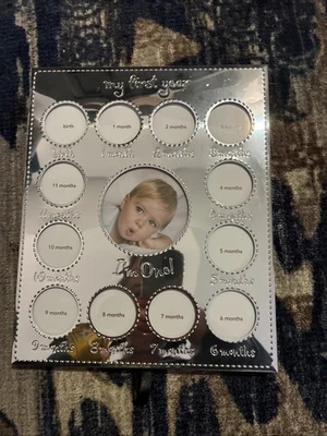 Carter's My First Year Silver Photo Frame "I'm One" Holds 13 Pictures - Image 1 of 2