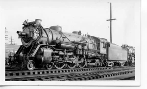 25D779 RP 1935 MOPAC MISSOURI PACIFIC RAILROAD 4-6-2 LOCO #6607 KC MO - Imagen 1 de 1