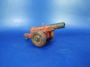 VINTAGE ARCADE CAST IRON TOY CANNON - 4" W/HARD RUBBER TIRES - COMPLETE - Picture 1 of 11