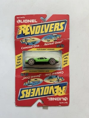 Vintage 1989 Lionel Revolvers - Flip-Flash Ferrari & Quik Change Vette Read AD - Image 1 of 4