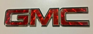 Fits GMC Front Grille Emblem 13" Badge Logo Emblema Red Color - Picture 1 of 6