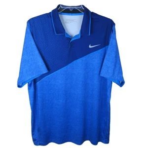 Nike Golf Tour Performance Dri-Fit Polo Shirt Men's XL Blue Short Sleeve Stretch - Picture 1 of 6
