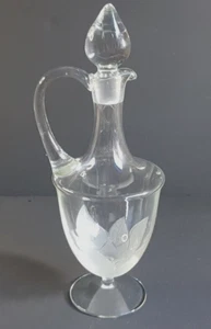 Flirt by R&B Glas Karaffe Lotos Dekanter Stöpsel Ausguss Griff Saftkaraffe Wein - Bild 1 von 18