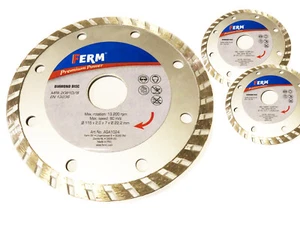 AGA 1024 3 Stk. Metall Diamand Trennscheibe Ø 115 mm für Winkelschleifer Univers - Bild 1 von 1