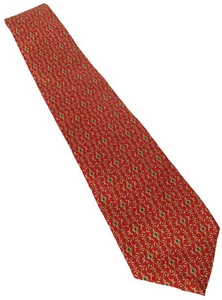 Beaufort Tie Rack Italian Desiged 100% Silk Neck Tie Red Blue Gold 58" Long NWOT - Picture 1 of 5