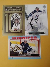 Ondrej Pavelec Winnipeg Jets 3 Card Lot SP Authentic Between The Pipes OPC 