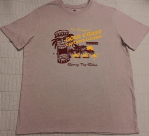 XL Sperry Top Sider Gold Coast Captain's Lounge Graphic Tiki T Shirt - Picture 1 of 6