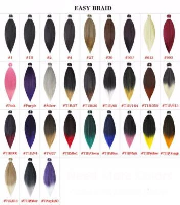 EZ Braid Hair Pre-Stretched Braiding Hair Extensions Ombre Jumbo Braids 26" - Image 1 of 2