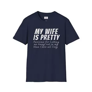 Funny Husband T-Shirt Gift My Wife Pretty Couples Tees Anniversary Shirt - Picture 1 of 17