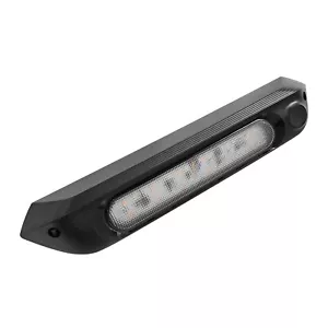BLACK 287mm DUAL LED BUG LIGHT 12V AWNING LIGHT AMBER/WHITE LIGHTS - Bild 1 von 2