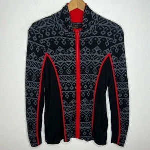 Maglione invernale design islandese 100% lana merino zip collo imbuto PS - Foto 1 di 9
