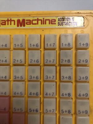 Magic Math Machine Addition And Subtraction Vintage 1966 Lanard Toys Made Macau - Image 1 of 4