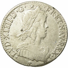 [#657599] Coin, France, Louis XIV, 1/12 Écu à la mèche longue, 1/12 ECU, 10 Sols