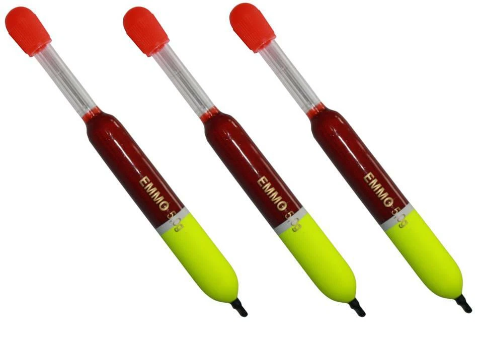 EMMOFISHING Posenset 3 Stk Forellepose Laufpose Knicklichtpose EMMO Schwimmer Nachtangeln