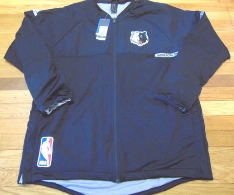 ADIDAS NBA AUTHENTIC MINNESOTA TIMBERWOLVES ON COURT JACKET SIZE 2XL Cover