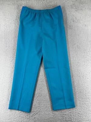 Pantalones Da-Rue para mujer 4P azules 100 % poliéster pierna recta 32x27 elásticos Foto 1 de 4