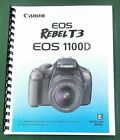 Canon Rebel T3 EOS 1100D Instruction Manual: 292 Color Pages &amp; Protective Covers