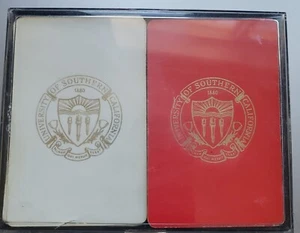 VTG University of Southern California Card 2 Deck Set Red White Complete Decks - Picture 1 of 3