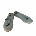 Superga Womens Size 8 2288 COTW Light Blue Slip On Cotton Sneakers Shoes Mules