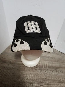 NASCAR CHASE AUTHENTICS Dale JR. #88 ADJUSTABLE BLACK SPARKLY HAT Youth Size - Picture 1 of 6