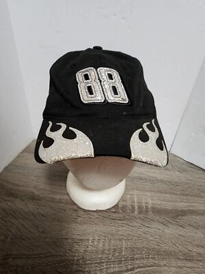 NASCAR CHASE AUTHENTICS Dale JR. #88 ADJUSTABLE BLACK SPARKLY HAT Youth Size - Image 1 of 4