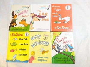Lot of 6 Dr. Seuss Children Kids Learn to I CAN Read Books CAT HAT MIX ASSORTED - Picture 1 of 23