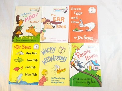 Lot of 6 Dr. Seuss Children Kids Learn to I CAN Read Books CAT HAT MIX ASSORTED - Image 1 of 4