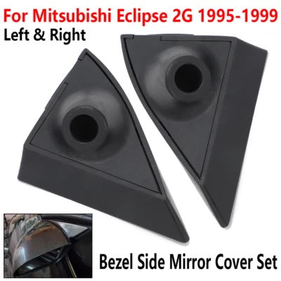 For Mitsubishi Eclipse 2G Rear View Side Mirror Bezel Mirror Cover Set 1995-1999 - Image 1 of 4