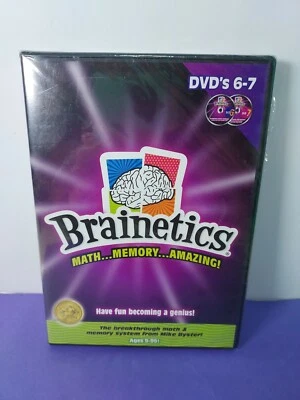 Brainetics Math Memory Incrível DVDs Educacionais 6-7 2 Discos Conjunto NOVO E LACRADO!! - Imagem 1 de 3
