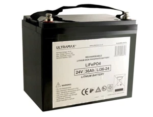 Ultramax 24v 36Ah Lithium Iron Phosphate Ultra Light, High Performance Battery - Bild 1 von 6