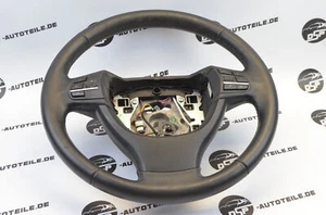 BMW 5er F10 F11 Lederlenkrad Leder Lenkrad Multifunktion Lenkradtasten schwarz - Picture 1 of 10