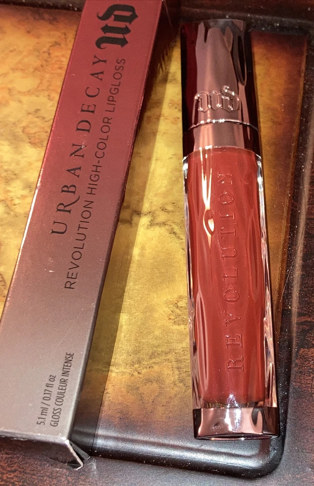 URBAN DECAY REVOLUTION BRILHO LABIAL DE ALTA COR BRICKHOUSE 0,17 oz Pro Make Up Gift - Imagem 1 de 4