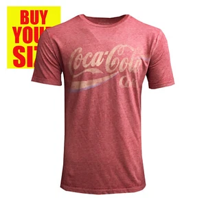 T-shirt uomo Coca Cola/Coca-Cola design classico retrò rosso piccolo a 2XL - Foto 1 di 2