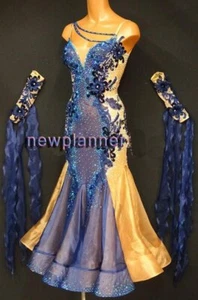 MS 524 Women Ballroom Tango Waltz Standard Smooth Competition Dance Dress - Picture 1 of 2
