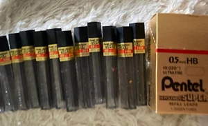 Pentel Refill Film Lead 0.5 mm Ultra Fine C505-HB Hi-Polymer 12 Tubes Lot - Picture 1 of 5