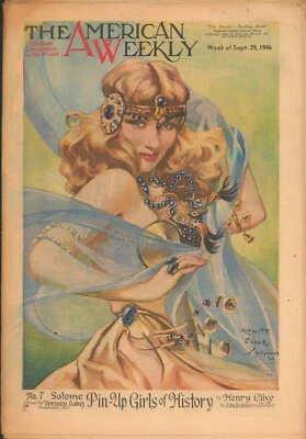 The American Weekly Magazine Sept 29 1946 Veronica Lake Henry Clive Bill Randall - Image 1 of 4
