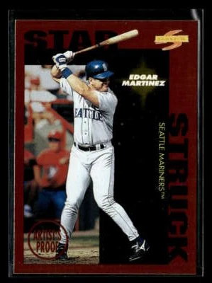 1996 Score Edgar Martinez Dugout Collection Artist's Proofs #101 Mariners Y7603 - Image 1 of 2