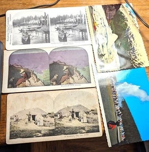 3 Stereo Ansichtskarten Foto Grand Canyon Idaho ausgegraben & alt originalgetreu Antiquitäten - Bild 1 von 2