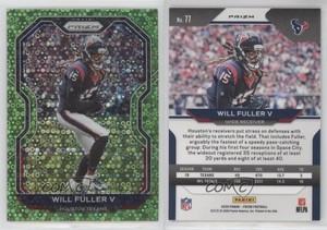 2020 Panini Prizm No Huddle Neon Green Prizm /5 Will Fuller V #77