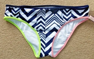 Victoria's Secret Badeanzug Unterteil klassisch Hipster Gr. XS Ink Blot Geo Navy Neu mit Etikett - Bild 1 von 4