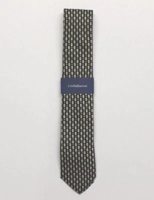 Gravata masculina estampada Croft & Barrow (64781181-151) trevos e cerveja - Azul marinho - Imagem 1 de 3