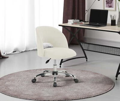 Silla de Oficina Mainstays Tapizada de Tela con Respaldo Abierto con Tela Texturizada Boucle, Foto 1 de 4