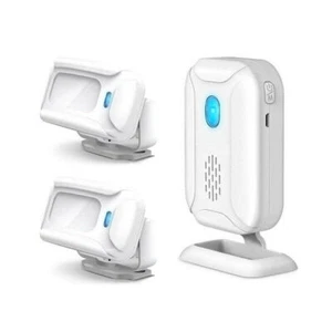 2 Sensor with 1 Receiver Anti-theft Welcome Detector 433MHz Transmit 36 Ringtone - Imagen 1 de 12