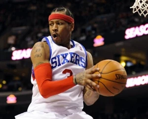 Philadelphia 76ers Allen Iverson Glossy 8x10 Photo NBA Basketball Print #6 - Picture 1 of 1